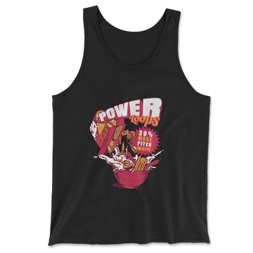 Power Loops Men/Unisex Tank in Black color